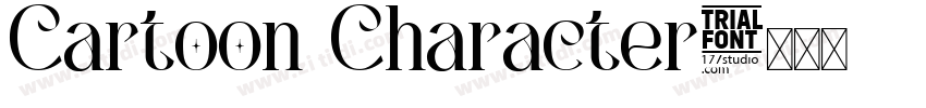 Cartoon Character字体转换